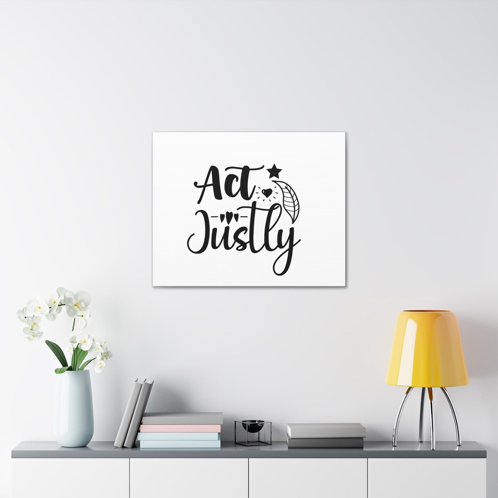 Scripture Walls Act Justly Micah 6:8 leaf Christian Wall Art Bible Verse Print Ready to Hang Unframed-Express Your Love Gifts