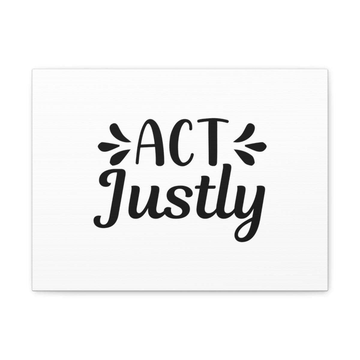 Scripture Walls Act Justly Micah 6:8 White Christian Wall Art Bible Verse Print Ready to Hang Unframed-Express Your Love Gifts