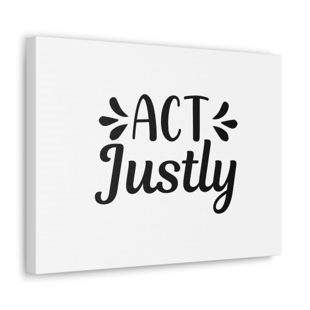 Scripture Walls Act Justly Micah 6:8 White Christian Wall Art Bible Verse Print Ready to Hang Unframed-Express Your Love Gifts