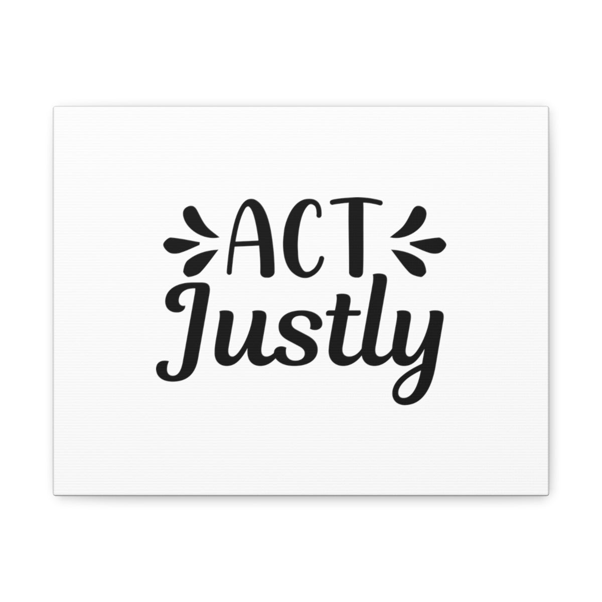 Scripture Walls Act Justly Micah 6:8 White Christian Wall Art Bible Verse Print Ready to Hang Unframed-Express Your Love Gifts