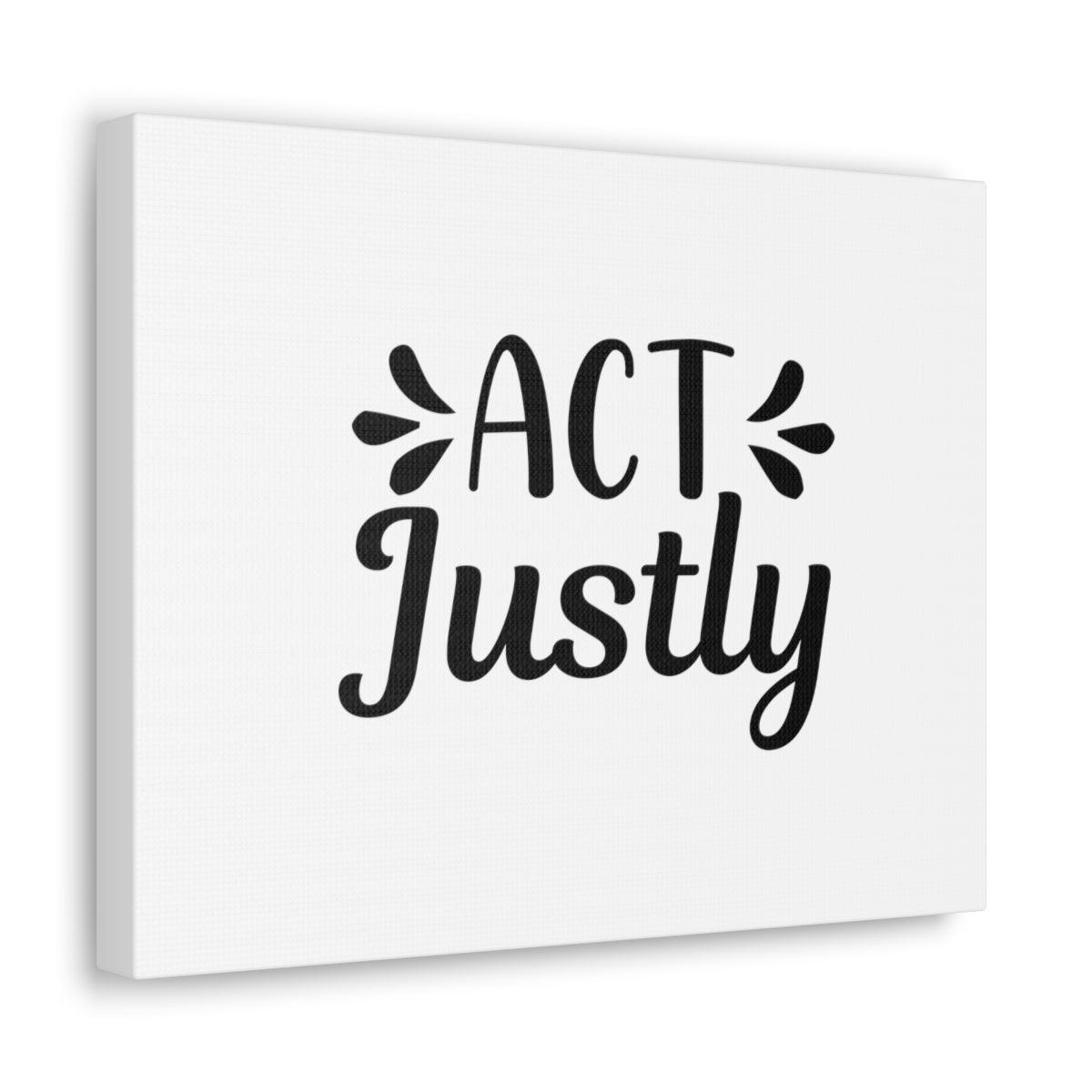 Scripture Walls Act Justly Micah 6:8 White Christian Wall Art Bible Verse Print Ready to Hang Unframed-Express Your Love Gifts