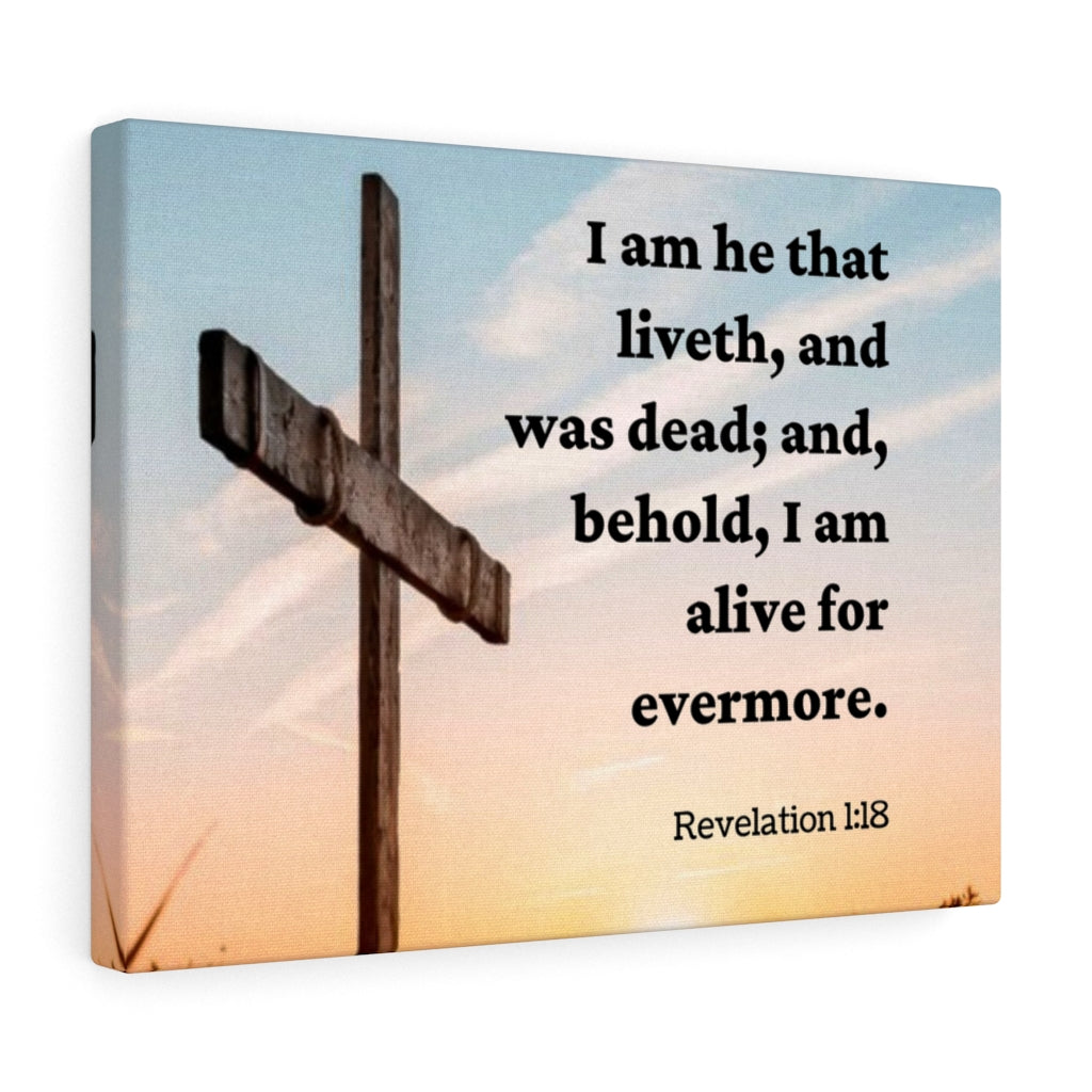 Scripture Walls Alive Revelation 1:18 Bible Verse Canvas Christian Wall Art Ready to Hang Unframed-Express Your Love Gifts