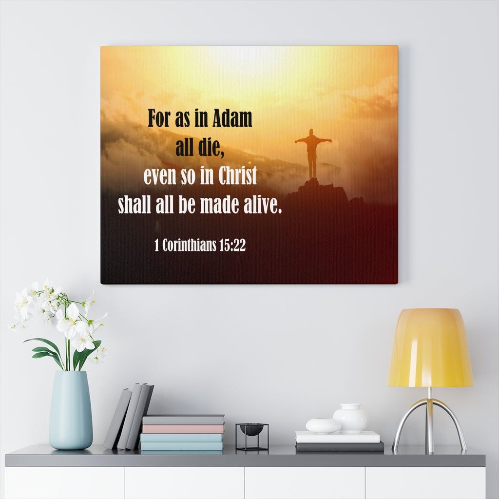 Scripture Walls All Be Made Alive 1 Corinthians 15:22 Wall Art Christian Home Decor Unframed-Express Your Love Gifts