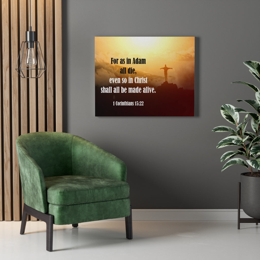 Scripture Walls All Be Made Alive 1 Corinthians 15:22 Wall Art Christian Home Decor Unframed-Express Your Love Gifts