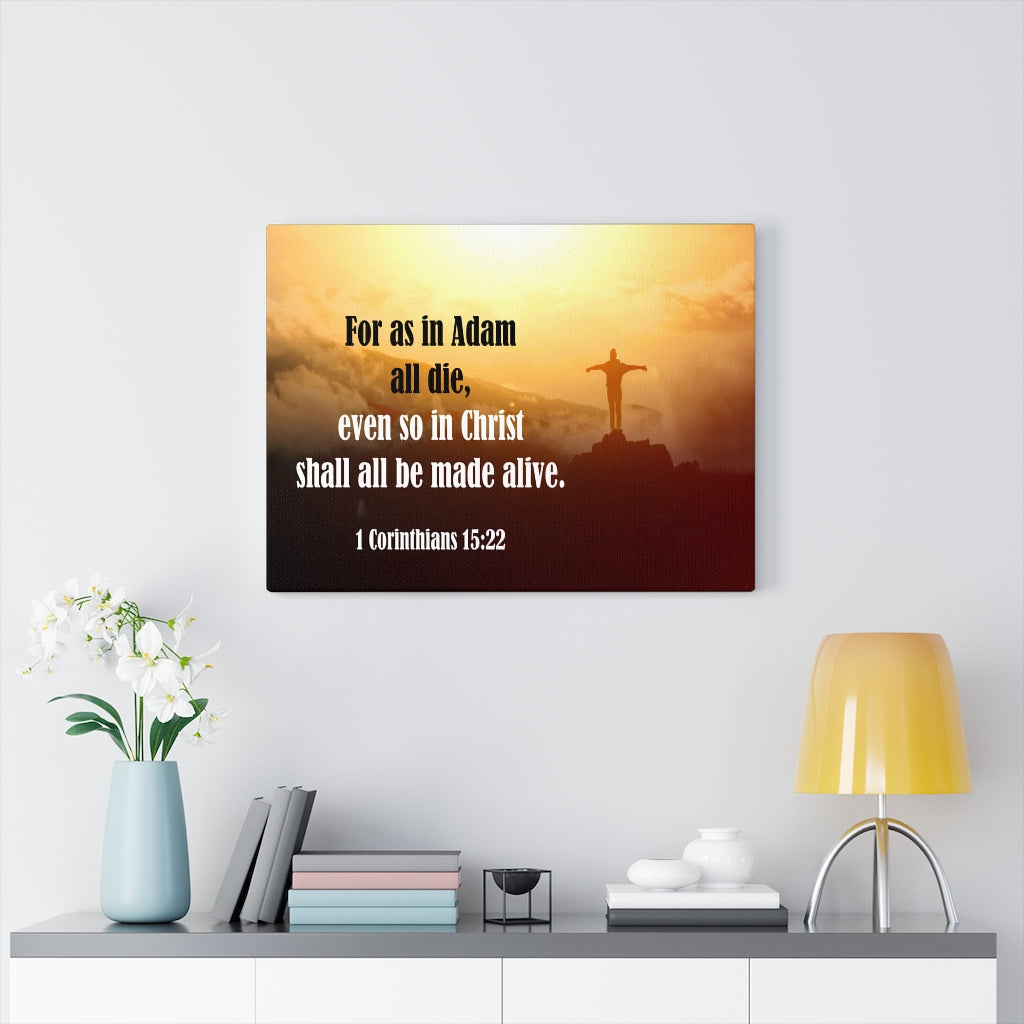 Scripture Walls All Be Made Alive 1 Corinthians 15:22 Wall Art Christian Home Decor Unframed-Express Your Love Gifts