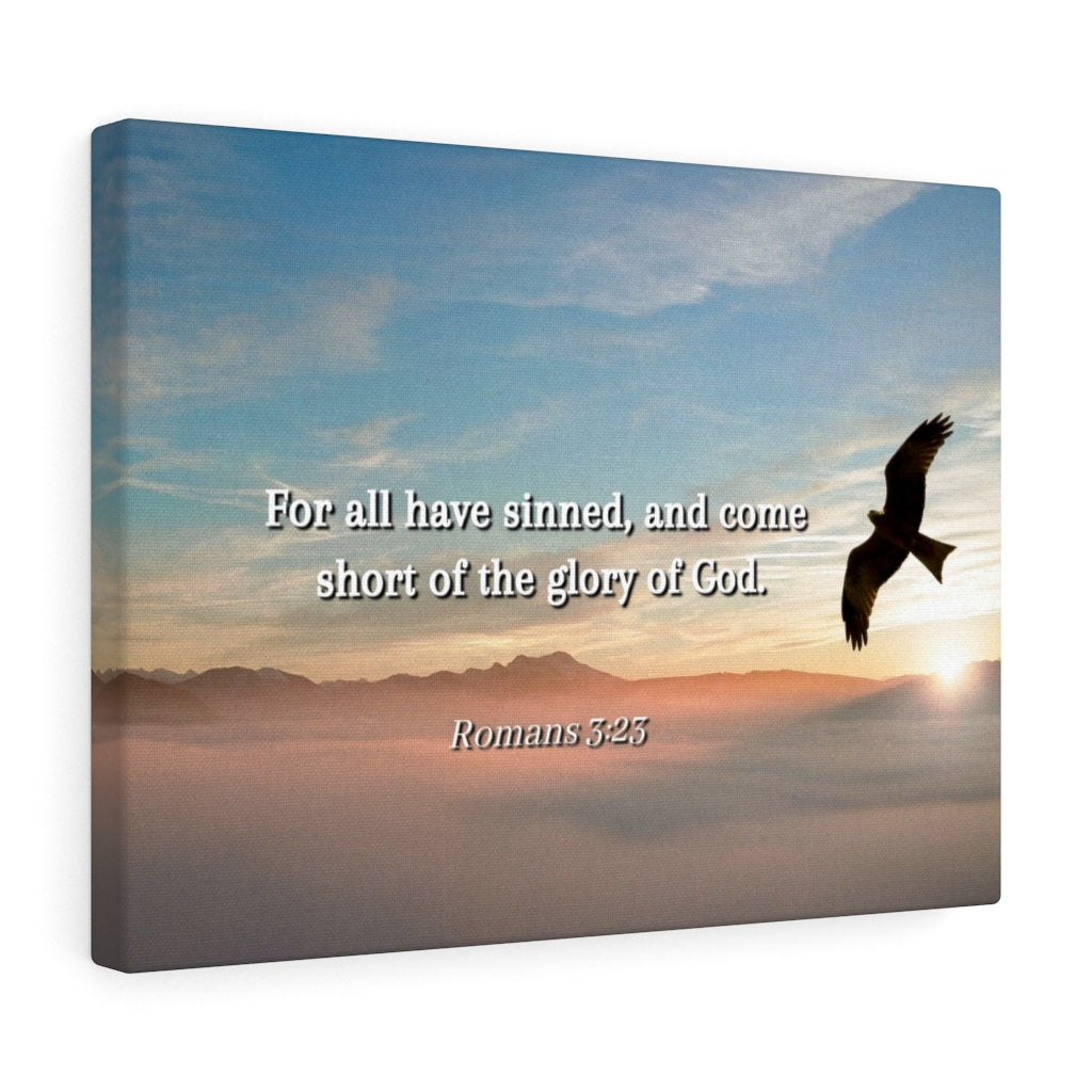 Scripture Walls All Have Sinned Romans 3:23 Bible Verse Canvas Christian Wall Art Ready to Hang Unframed-Express Your Love Gifts