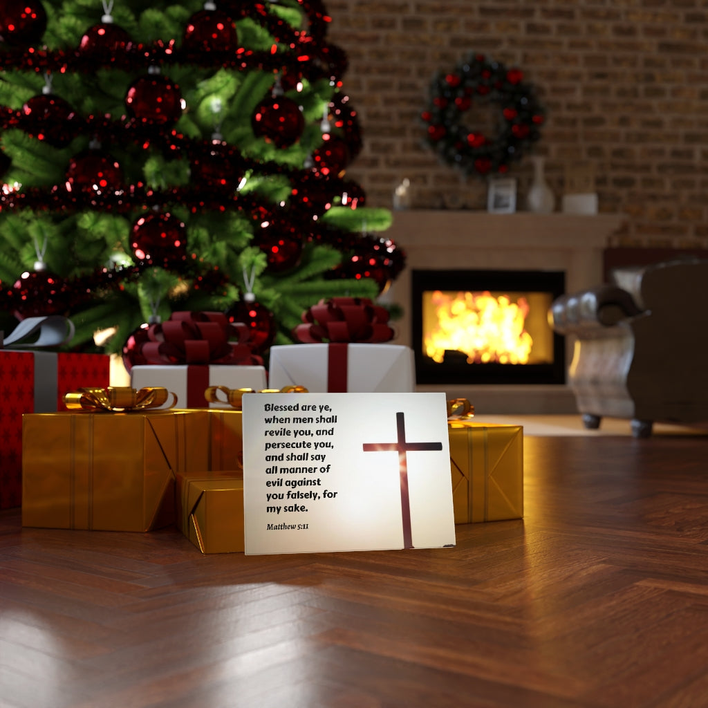 Scripture Walls All Manner Matthew 5:11 Bible Verse Canvas Christian Wall Art Ready to Hang Unframed-Express Your Love Gifts