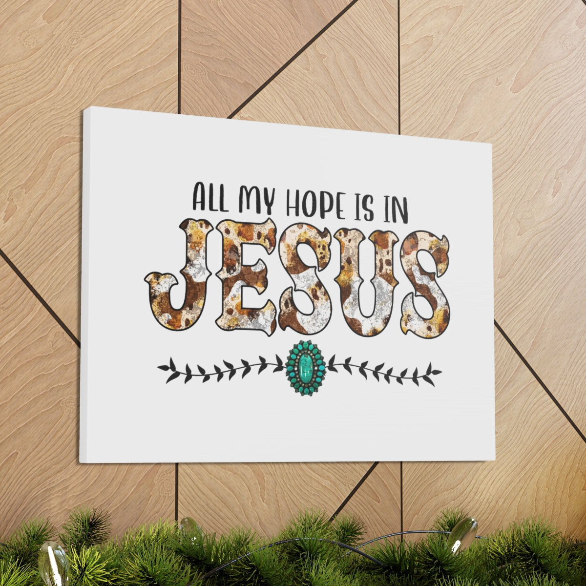 Scripture Walls All My Hope Is In Jesus Romans 15:13 Christian Wall Art Bible Verse Print Ready to Hang Unframed-Express Your Love Gifts