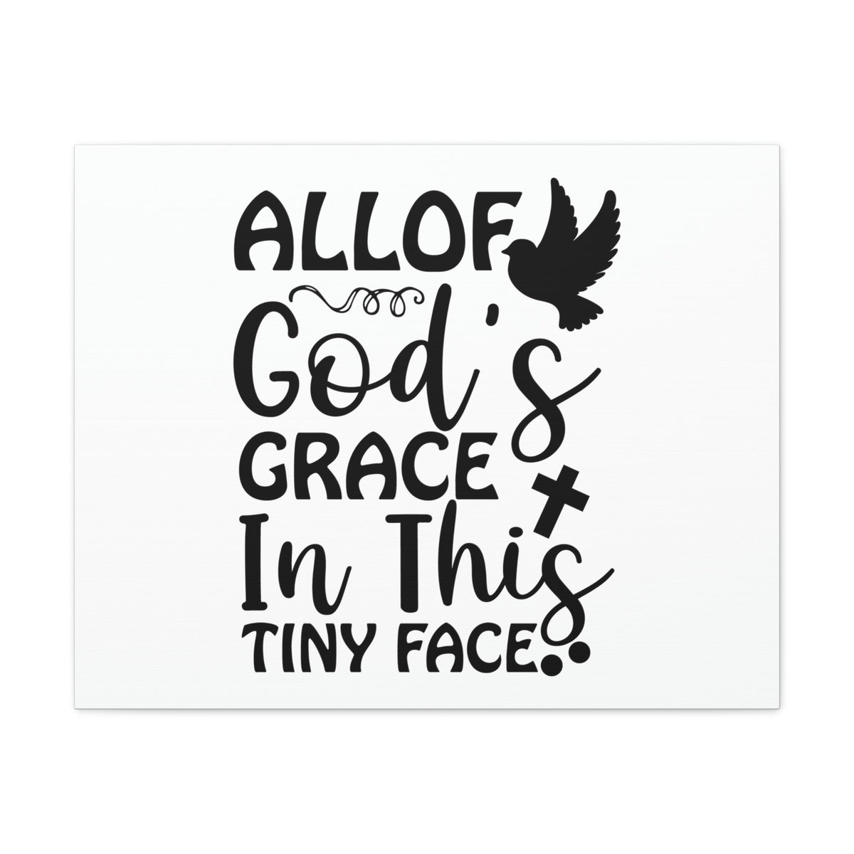 Scripture Walls All Of God's Grace Hebrews 4:16 Christian Wall Art Print Ready to Hang Unframed-Express Your Love Gifts