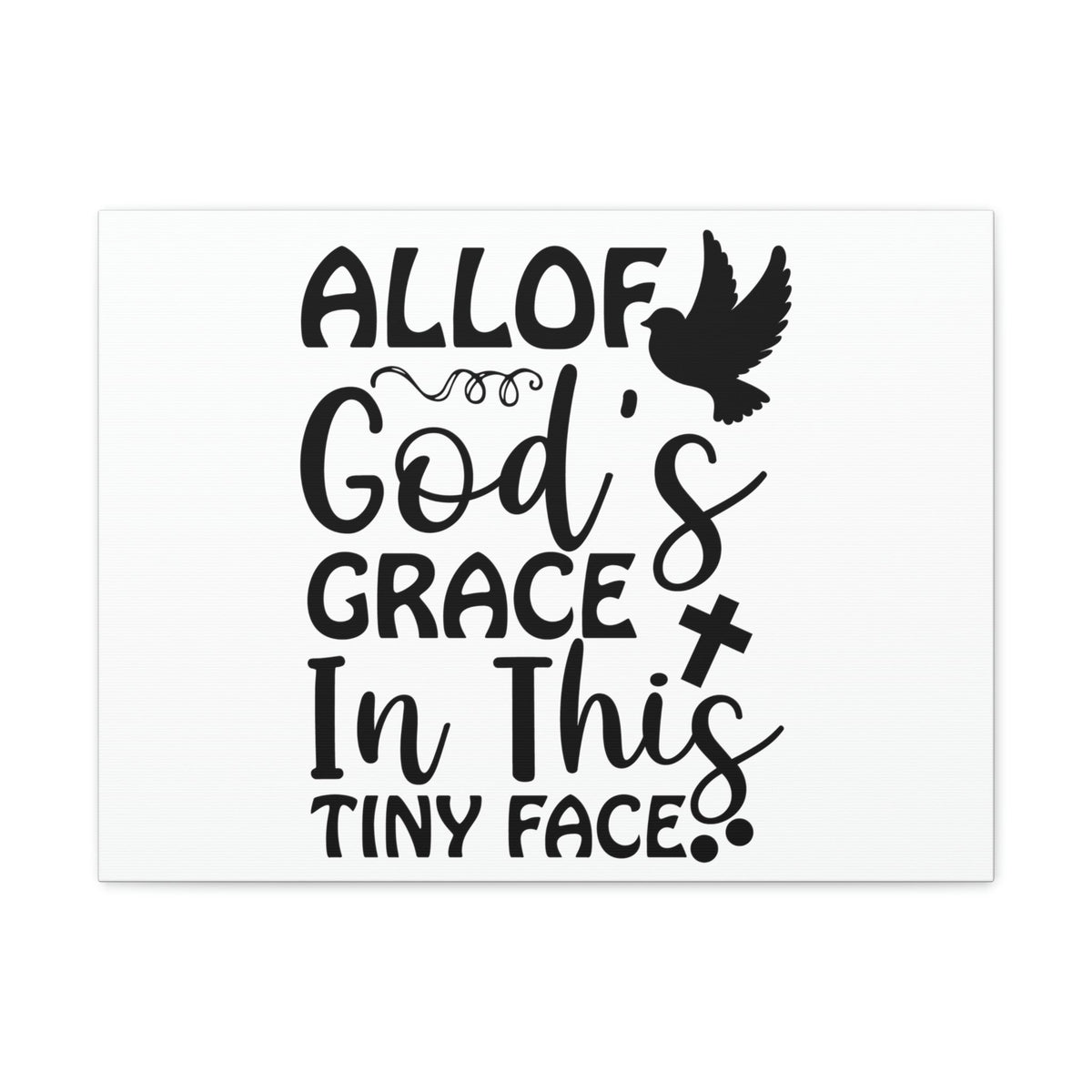 Scripture Walls All Of God's Grace Hebrews 4:16 Christian Wall Art Print Ready to Hang Unframed-Express Your Love Gifts