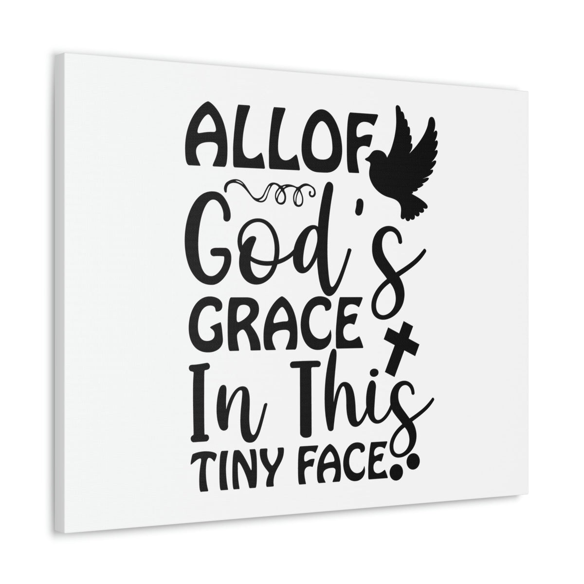 Scripture Walls All Of God's Grace Hebrews 4:16 Christian Wall Art Print Ready to Hang Unframed-Express Your Love Gifts