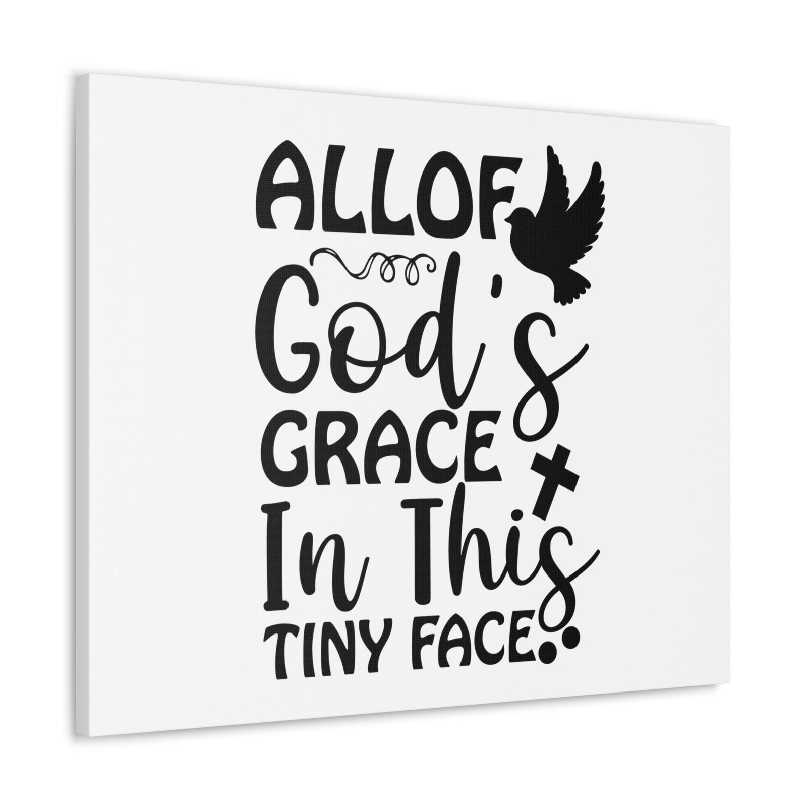 Scripture Walls All Of God's Grace Hebrews 4:16 Christian Wall Art Print Ready to Hang Unframed-Express Your Love Gifts