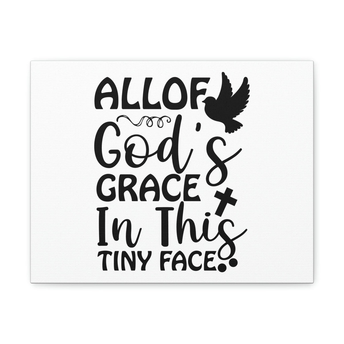 Scripture Walls All Of God's Grace Hebrews 4:16 Christian Wall Art Print Ready to Hang Unframed-Express Your Love Gifts