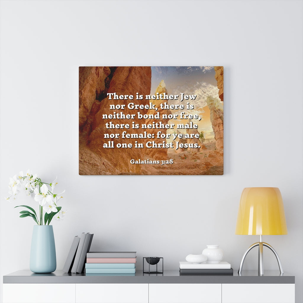 Scripture Walls All One Galatians 3:28 Bible Verse Canvas Christian Wall Art Ready to Hang Unframed-Express Your Love Gifts