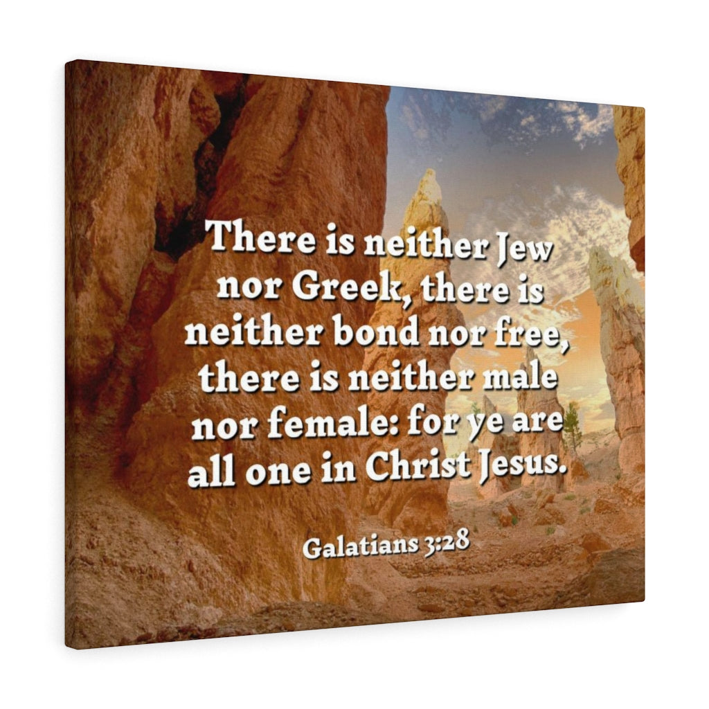 Scripture Walls All One Galatians 3:28 Bible Verse Canvas Christian Wall Art Ready to Hang Unframed-Express Your Love Gifts