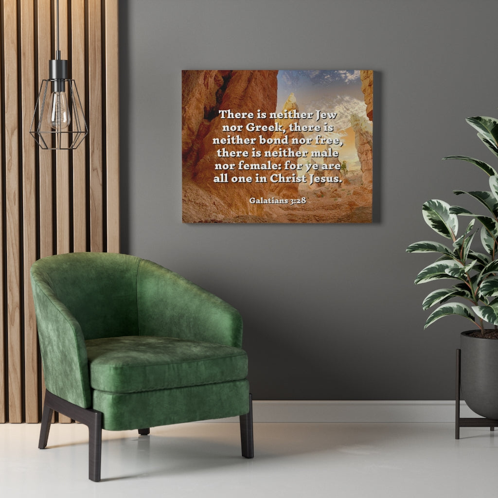 Scripture Walls All One Galatians 3:28 Bible Verse Canvas Christian Wall Art Ready to Hang Unframed-Express Your Love Gifts