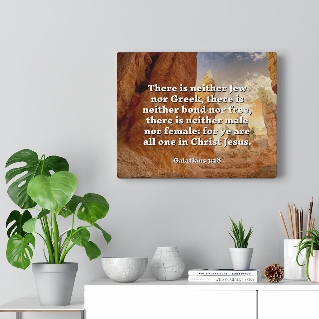 Scripture Walls All One Galatians 3:28 Bible Verse Canvas Christian Wall Art Ready to Hang Unframed-Express Your Love Gifts