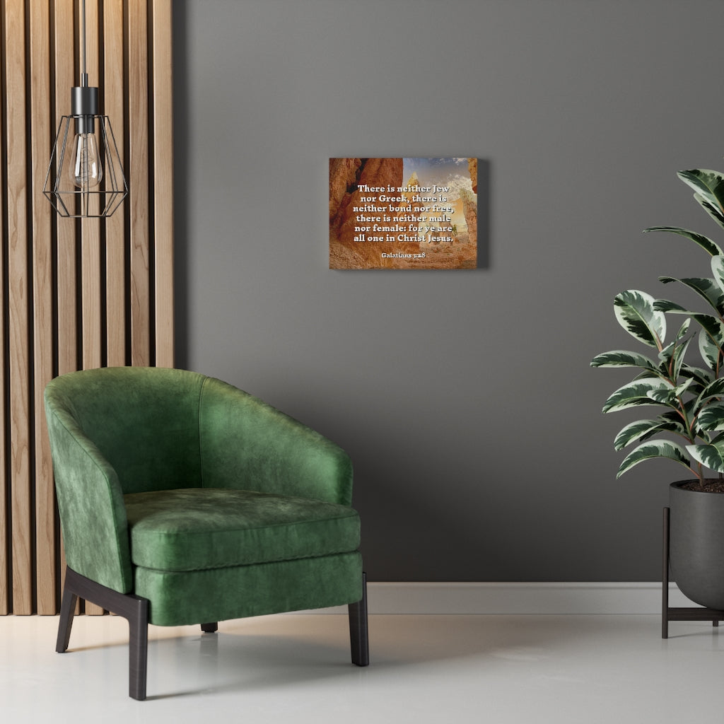 Scripture Walls All One Galatians 3:28 Bible Verse Canvas Christian Wall Art Ready to Hang Unframed-Express Your Love Gifts