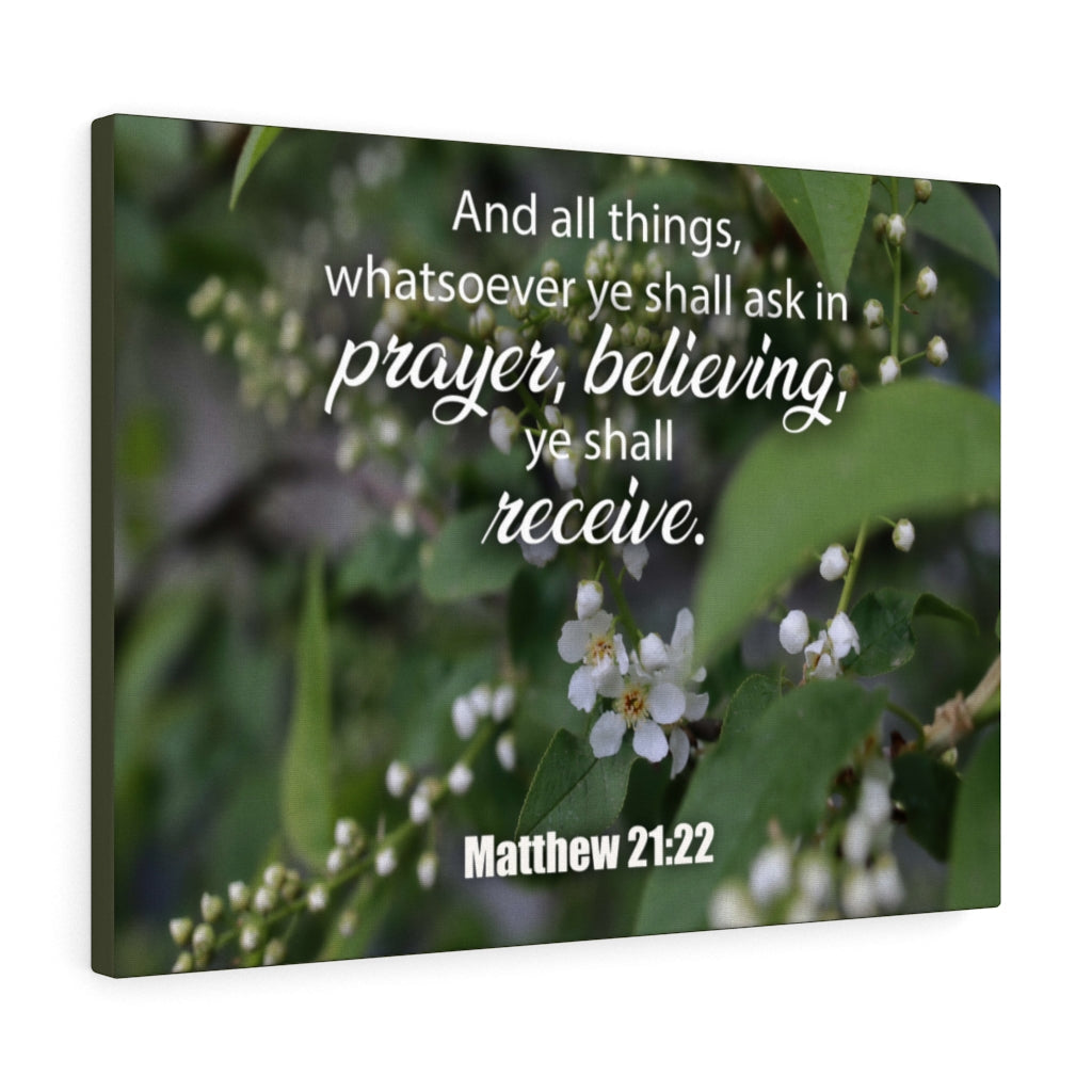 Scripture Walls All The Things Matthew 21:22 Christian Home Decor Bible Art Unframed-Express Your Love Gifts