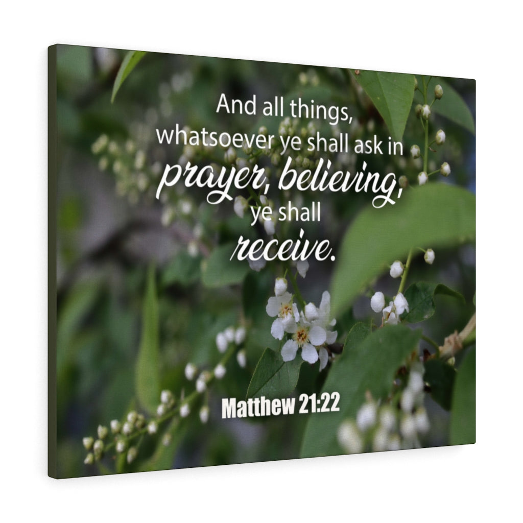 Scripture Walls All The Things Matthew 21:22 Christian Home Decor Bible Art Unframed-Express Your Love Gifts