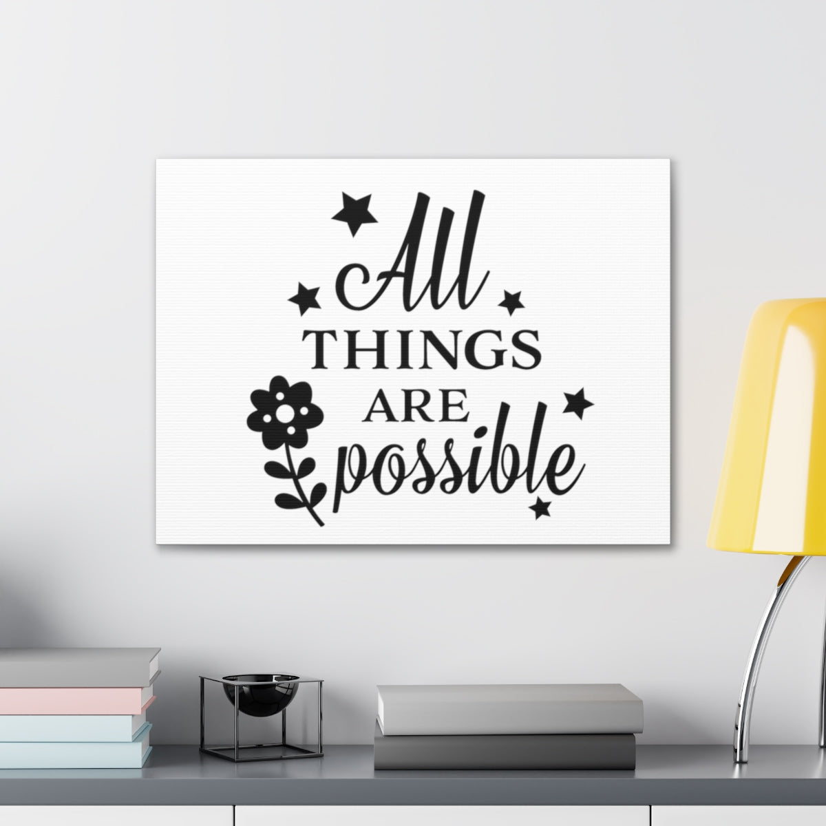 Scripture Walls All Things Are Jeremiah 32:17 Christian Wall Art Print Ready to Hang Unframed-Express Your Love Gifts