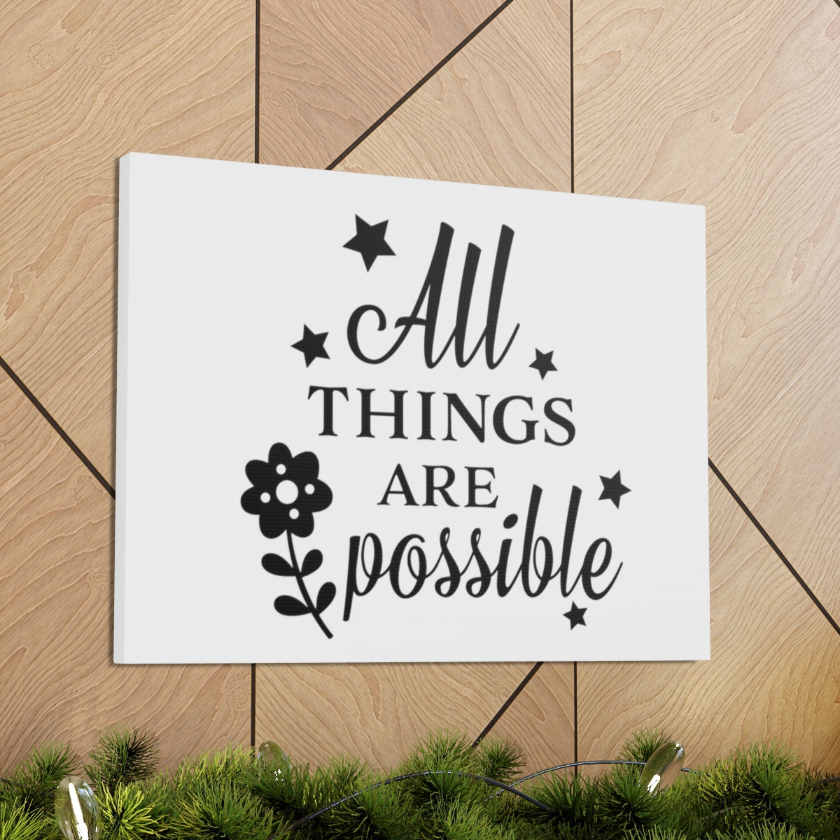 Scripture Walls All Things Are Jeremiah 32:17 Christian Wall Art Print Ready to Hang Unframed-Express Your Love Gifts