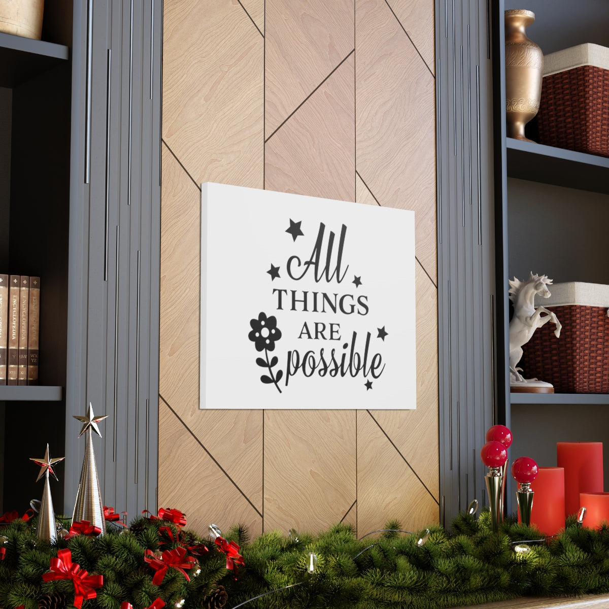 Scripture Walls All Things Are Jeremiah 32:17 Christian Wall Art Print Ready to Hang Unframed-Express Your Love Gifts