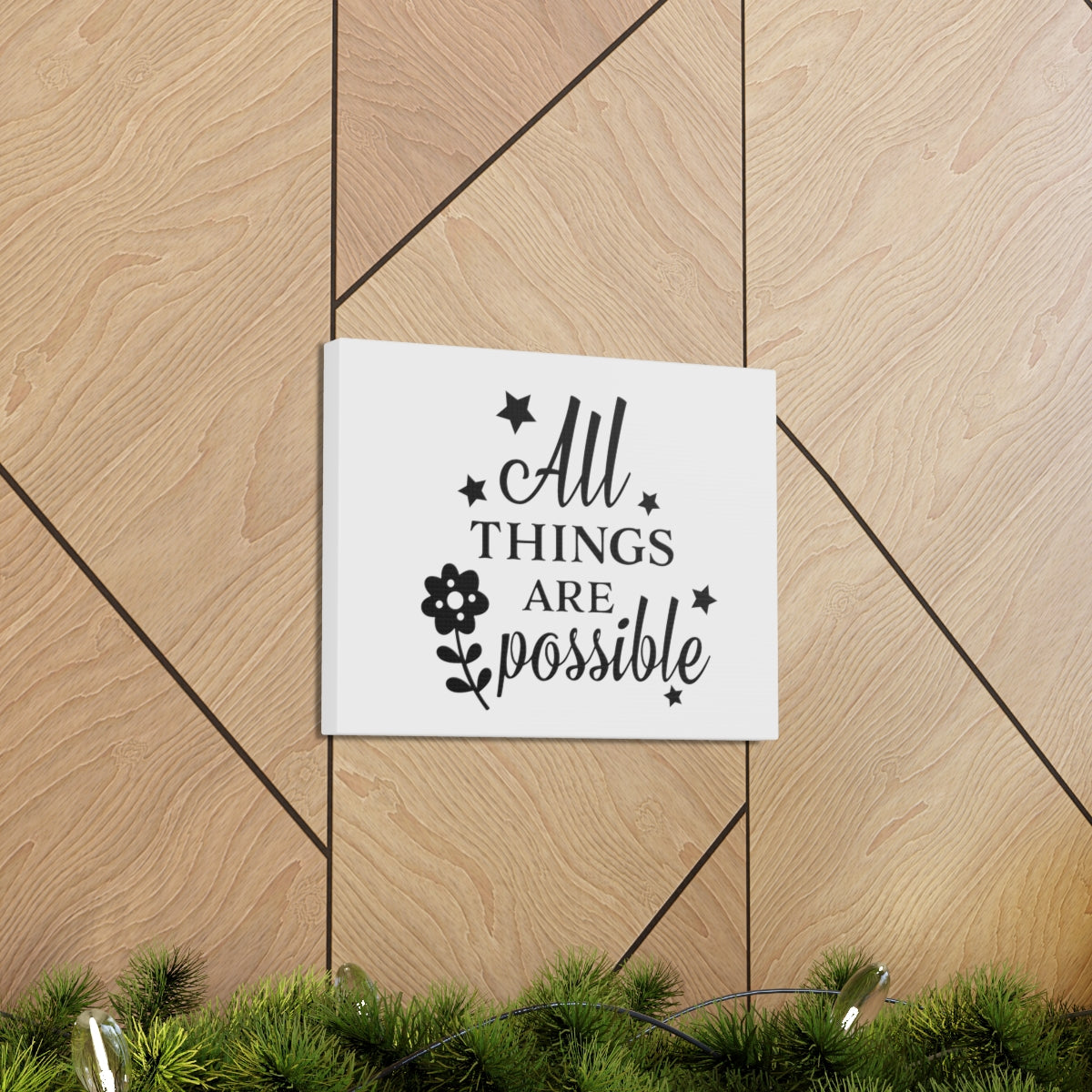 Scripture Walls All Things Are Jeremiah 32:17 Christian Wall Art Print Ready to Hang Unframed-Express Your Love Gifts