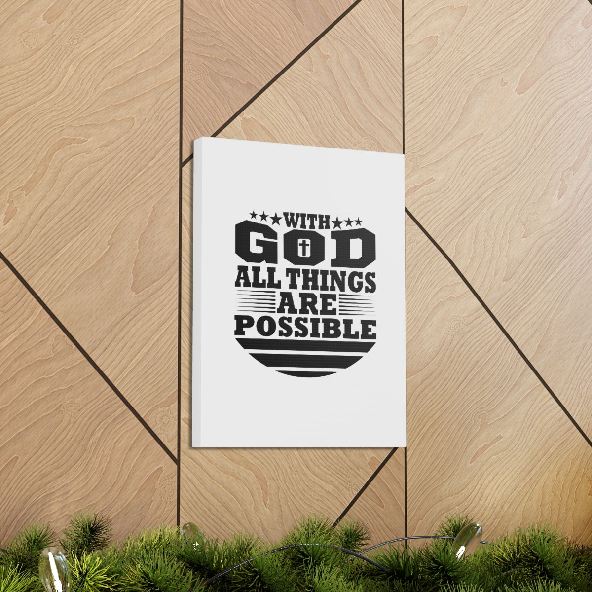 Scripture Walls All Things Are Possible Genesis 18:14 Christian Wall Art Bible Verse Print Ready to Hang Unframed-Express Your Love Gifts