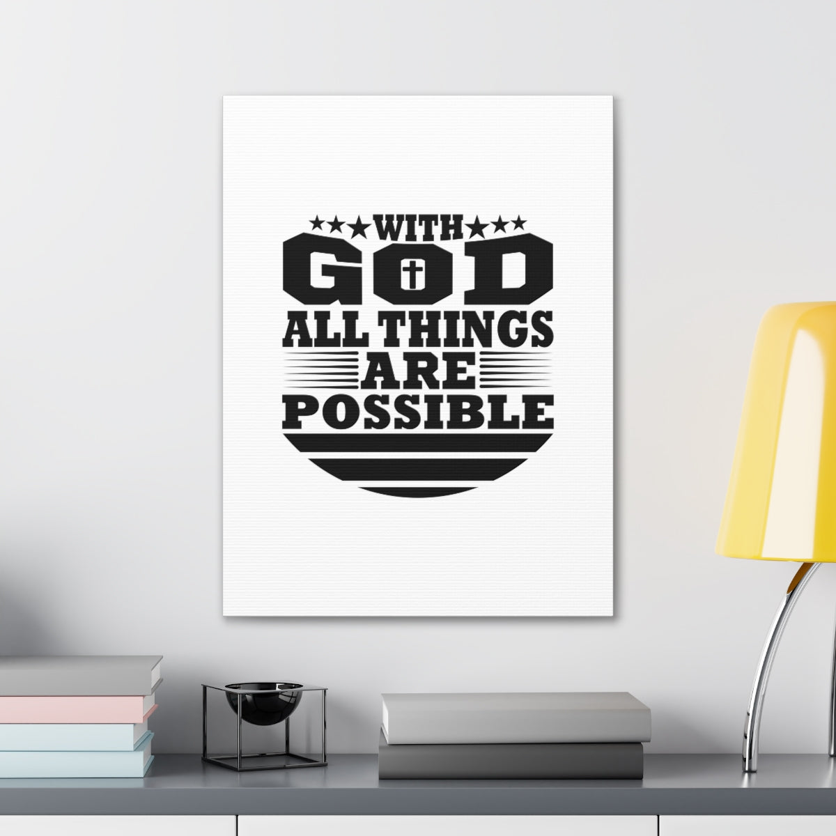 Scripture Walls All Things Are Possible Genesis 18:14 Christian Wall Art Bible Verse Print Ready to Hang Unframed-Express Your Love Gifts