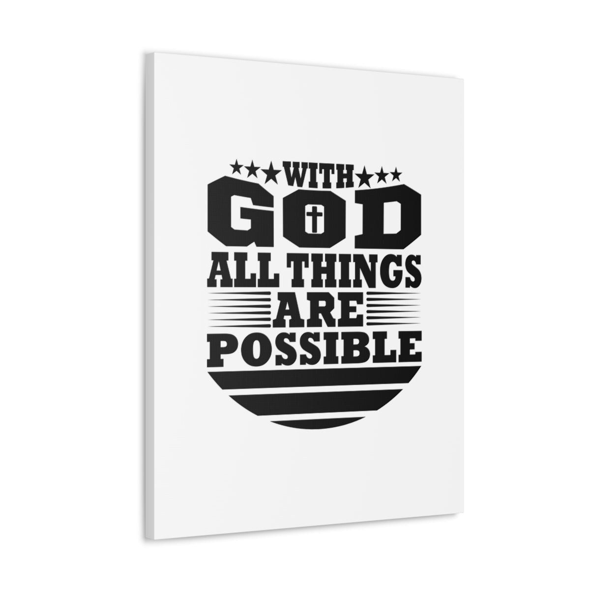 Scripture Walls All Things Are Possible Genesis 18:14 Christian Wall Art Bible Verse Print Ready to Hang Unframed-Express Your Love Gifts