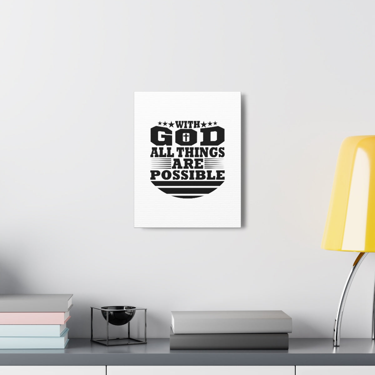 Scripture Walls All Things Are Possible Genesis 18:14 Christian Wall Art Bible Verse Print Ready to Hang Unframed-Express Your Love Gifts