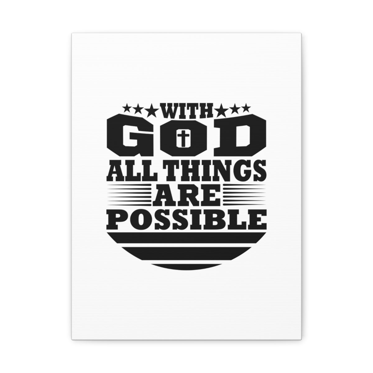 Scripture Walls All Things Are Possible Genesis 18:14 Christian Wall Art Bible Verse Print Ready to Hang Unframed-Express Your Love Gifts
