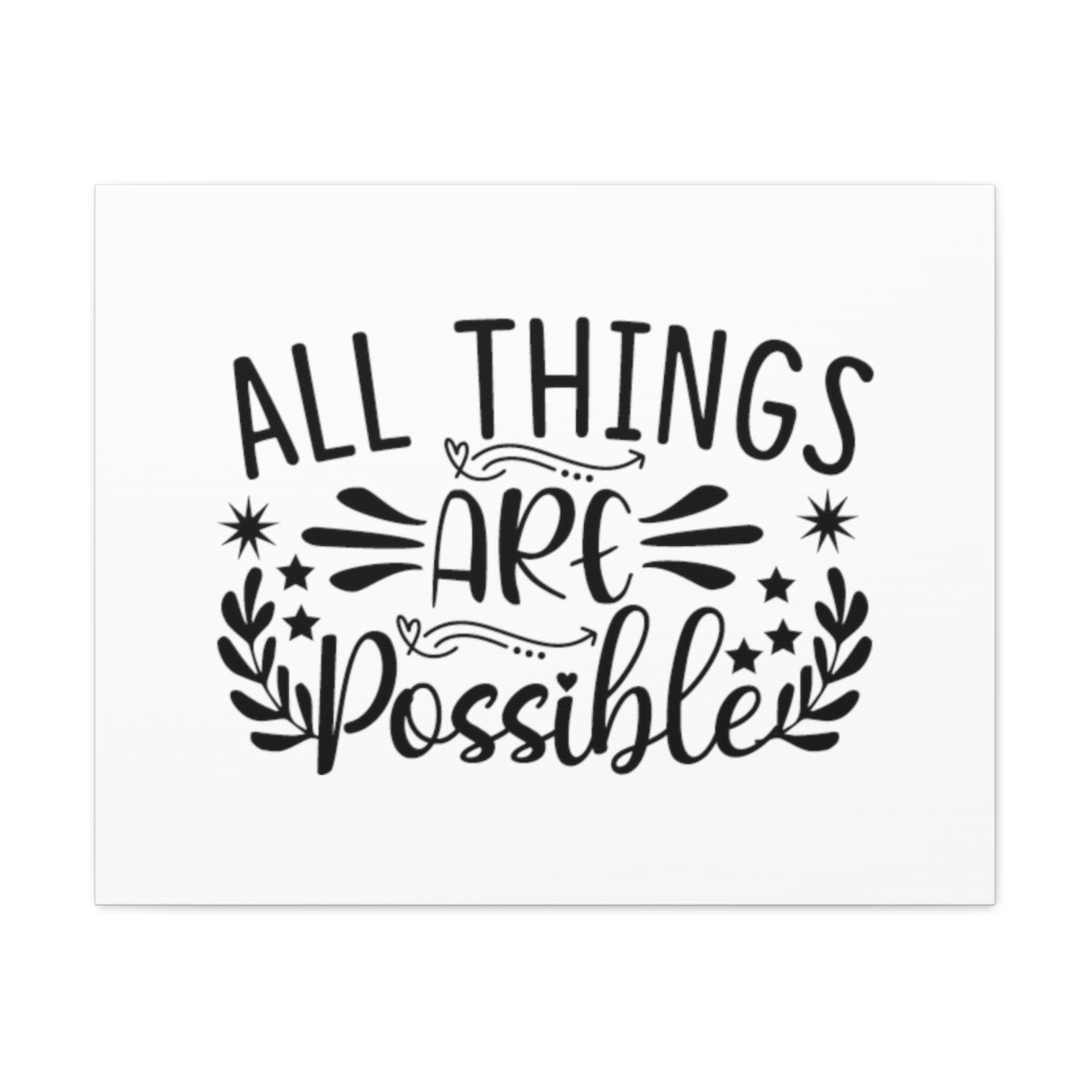 Scripture Walls All Things Are Possible Mark 9:23 Christian Wall Art Bible Verse Print Ready to Hang Unframed-Express Your Love Gifts