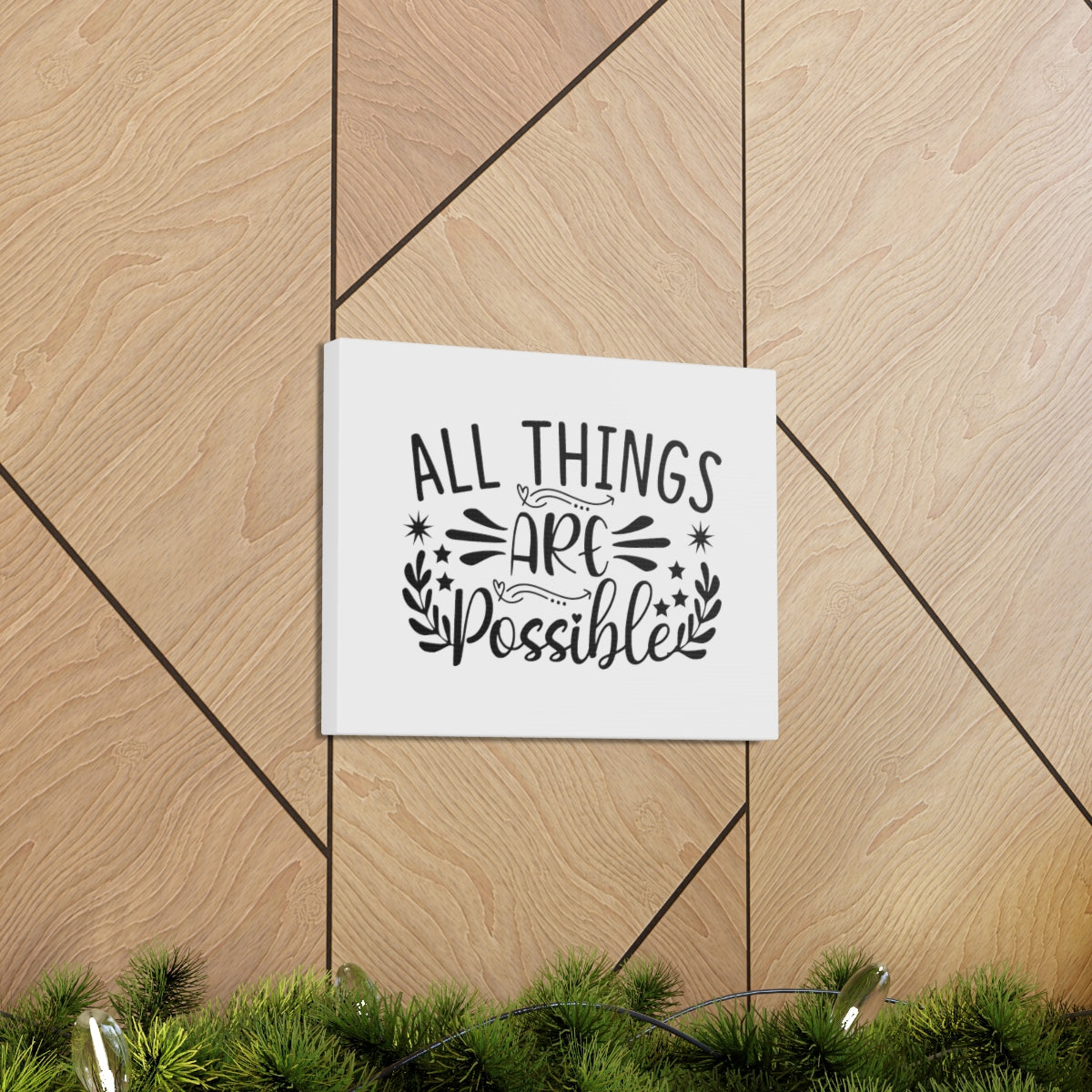 Scripture Walls All Things Are Possible Mark 9:23 Christian Wall Art Bible Verse Print Ready to Hang Unframed-Express Your Love Gifts