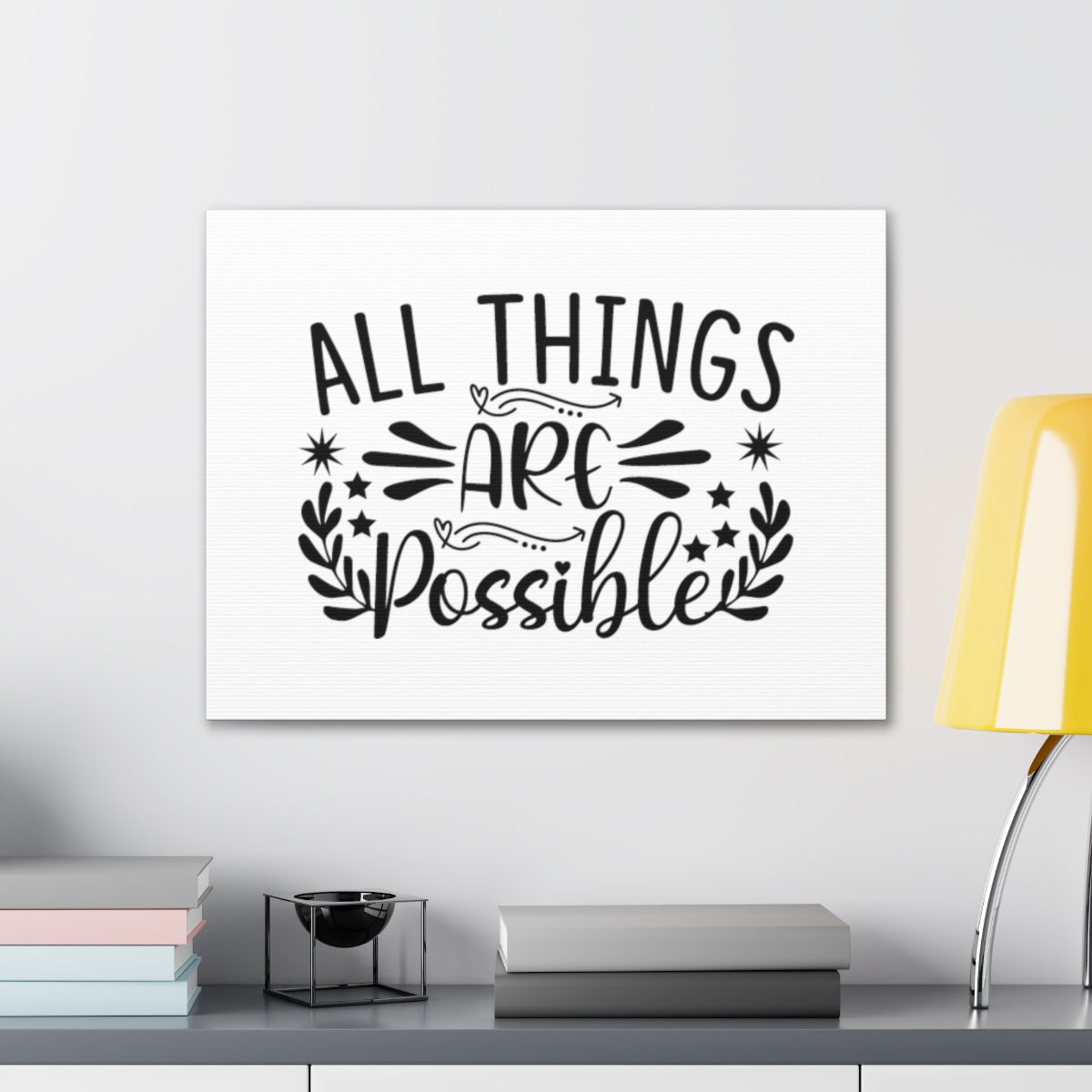 Scripture Walls All Things Are Possible Mark 9:23 Christian Wall Art Bible Verse Print Ready to Hang Unframed-Express Your Love Gifts