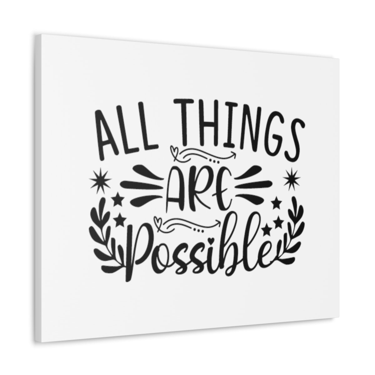 Scripture Walls All Things Are Possible Mark 9:23 Christian Wall Art Bible Verse Print Ready to Hang Unframed-Express Your Love Gifts