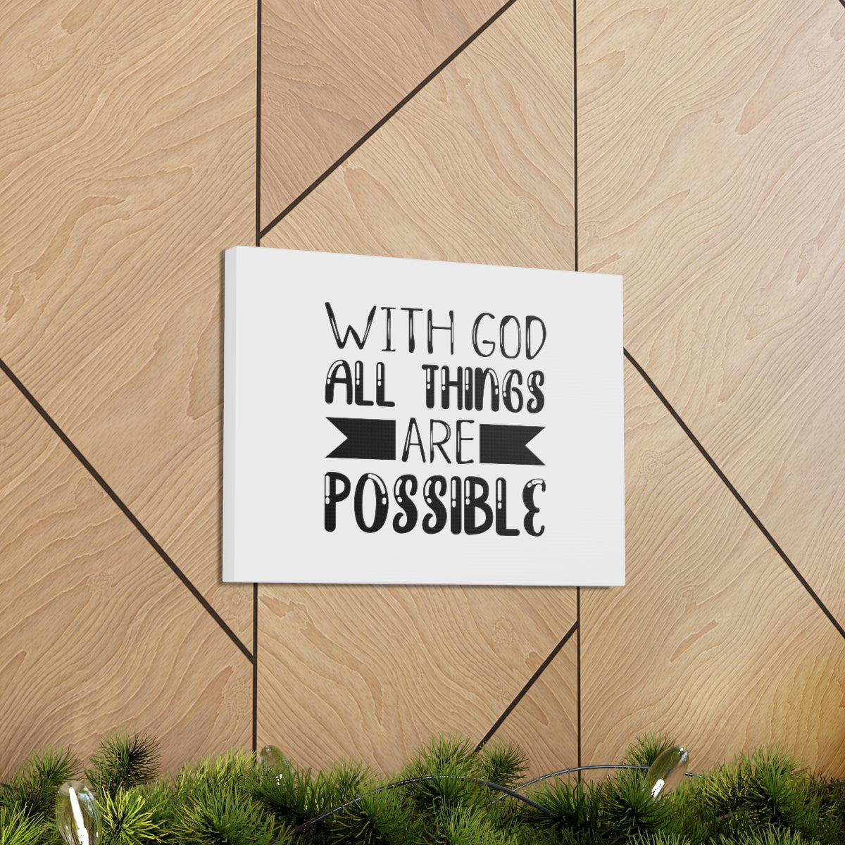 Scripture Walls All Things Are Possible Mark 9:23 Simple Christian Wall Art Bible Verse Print Ready to Hang Unframed-Express Your Love Gifts