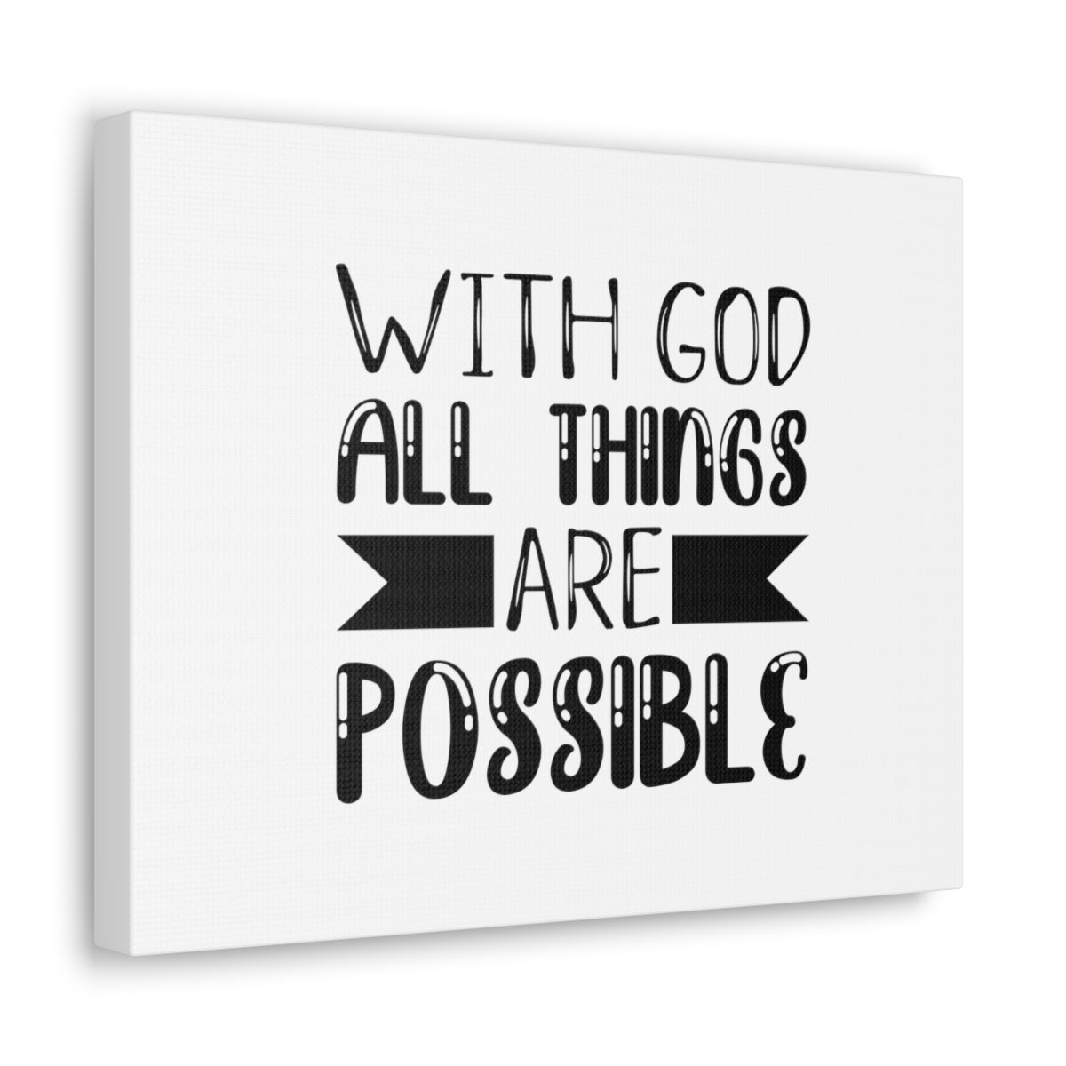 Scripture Walls All Things Are Possible Mark 9:23 Simple Christian Wall Art Bible Verse Print Ready to Hang Unframed-Express Your Love Gifts