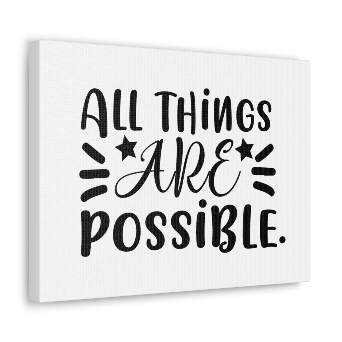 Scripture Walls All Things Are Possible Mark 9:23 Stars Christian Wall Art Bible Verse Print Ready to Hang Unframed-Express Your Love Gifts