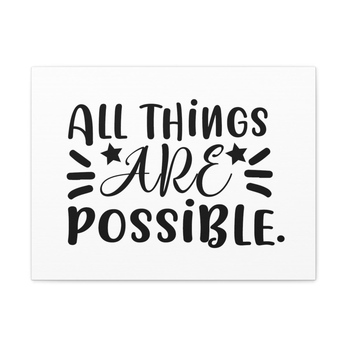 Scripture Walls All Things Are Possible Mark 9:23 Stars Christian Wall Art Bible Verse Print Ready to Hang Unframed-Express Your Love Gifts