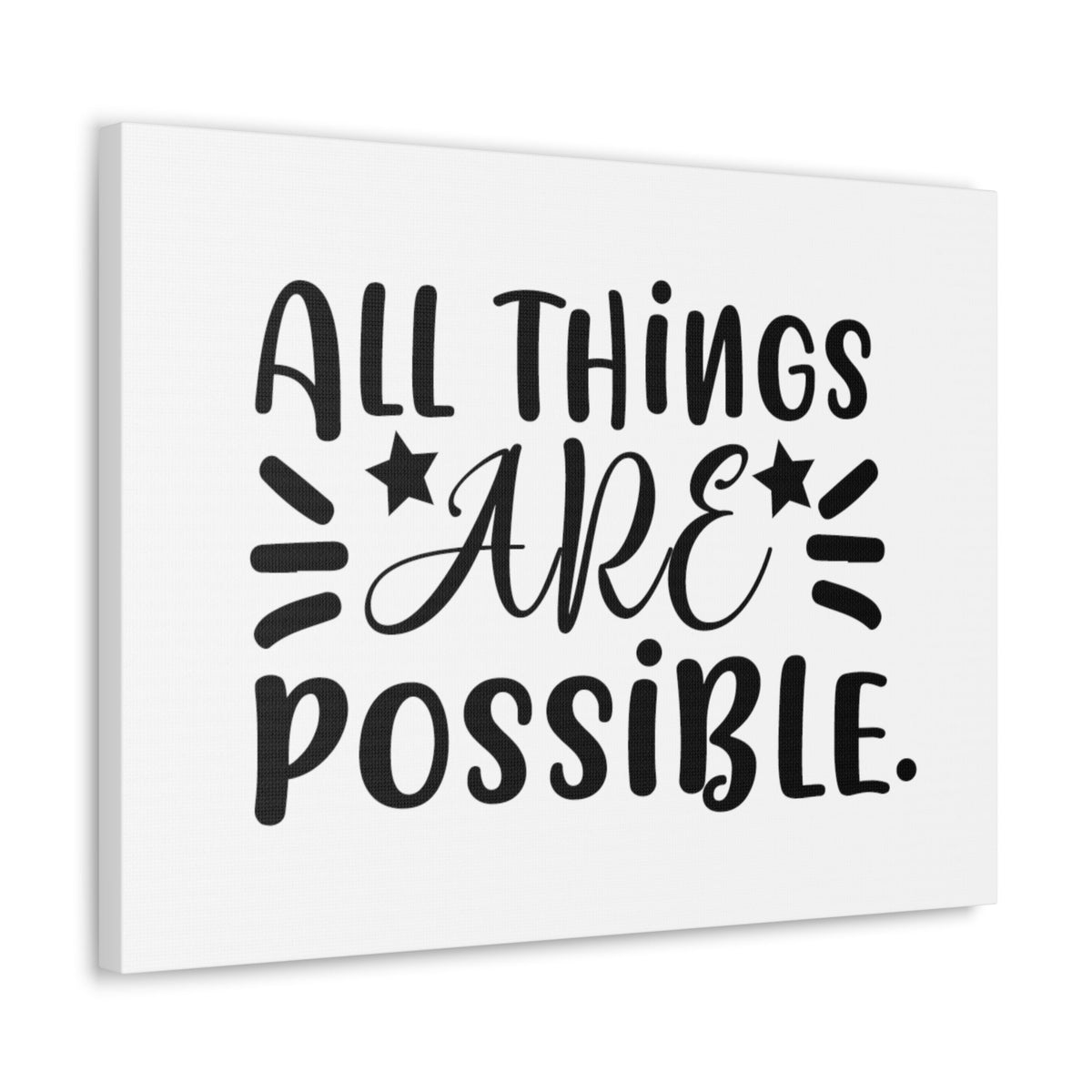 Scripture Walls All Things Are Possible Mark 9:23 Stars Christian Wall Art Bible Verse Print Ready to Hang Unframed-Express Your Love Gifts