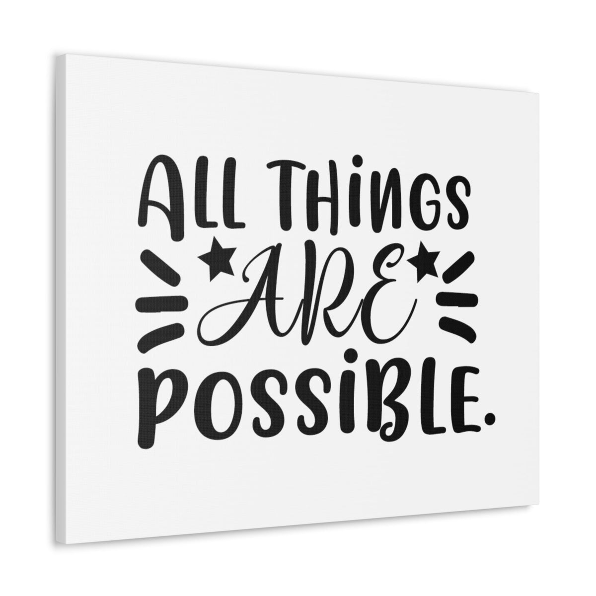 Scripture Walls All Things Are Possible Mark 9:23 Stars Christian Wall Art Bible Verse Print Ready to Hang Unframed-Express Your Love Gifts