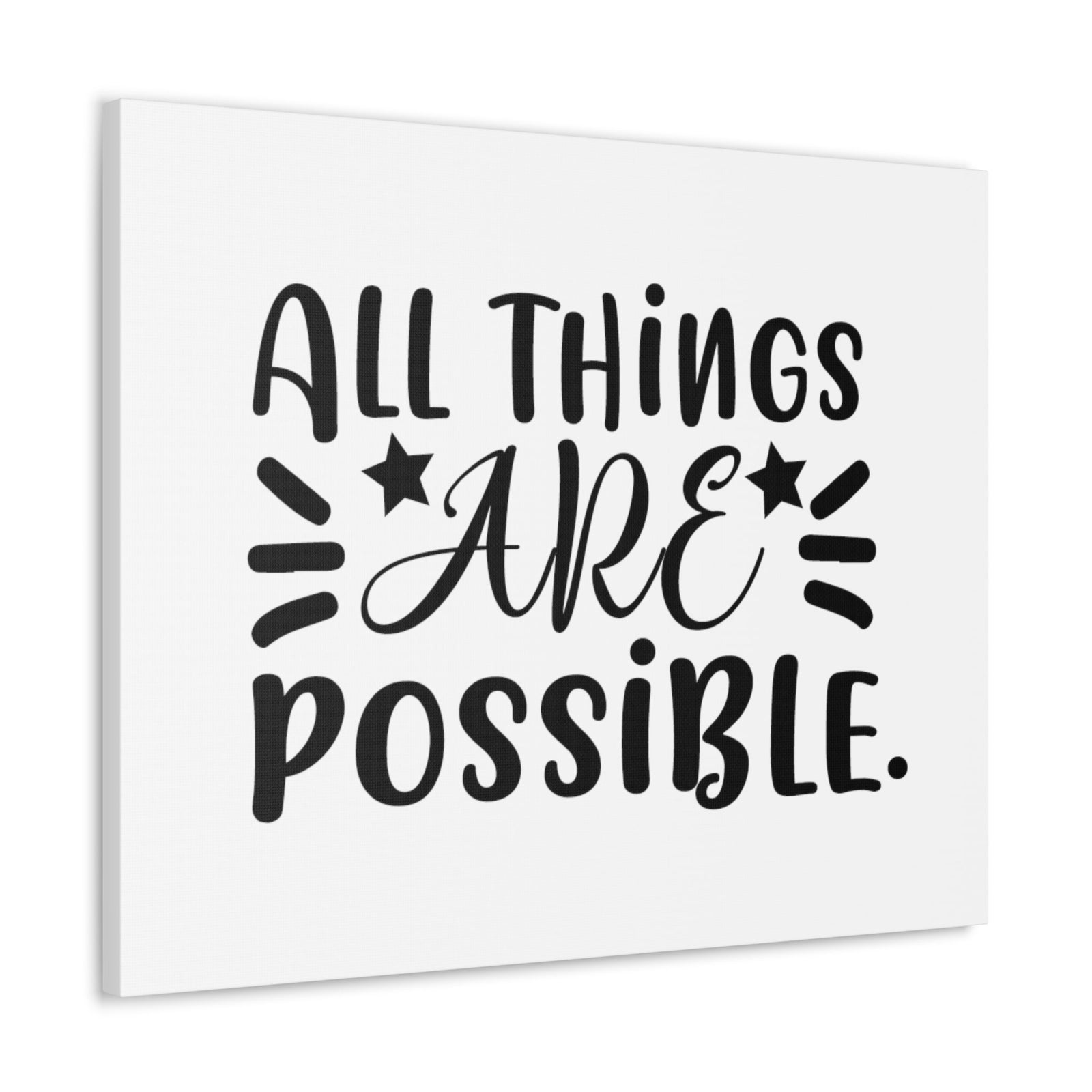 Scripture Walls All Things Are Possible Mark 9:23 Stars Christian Wall Art Bible Verse Print Ready to Hang Unframed-Express Your Love Gifts