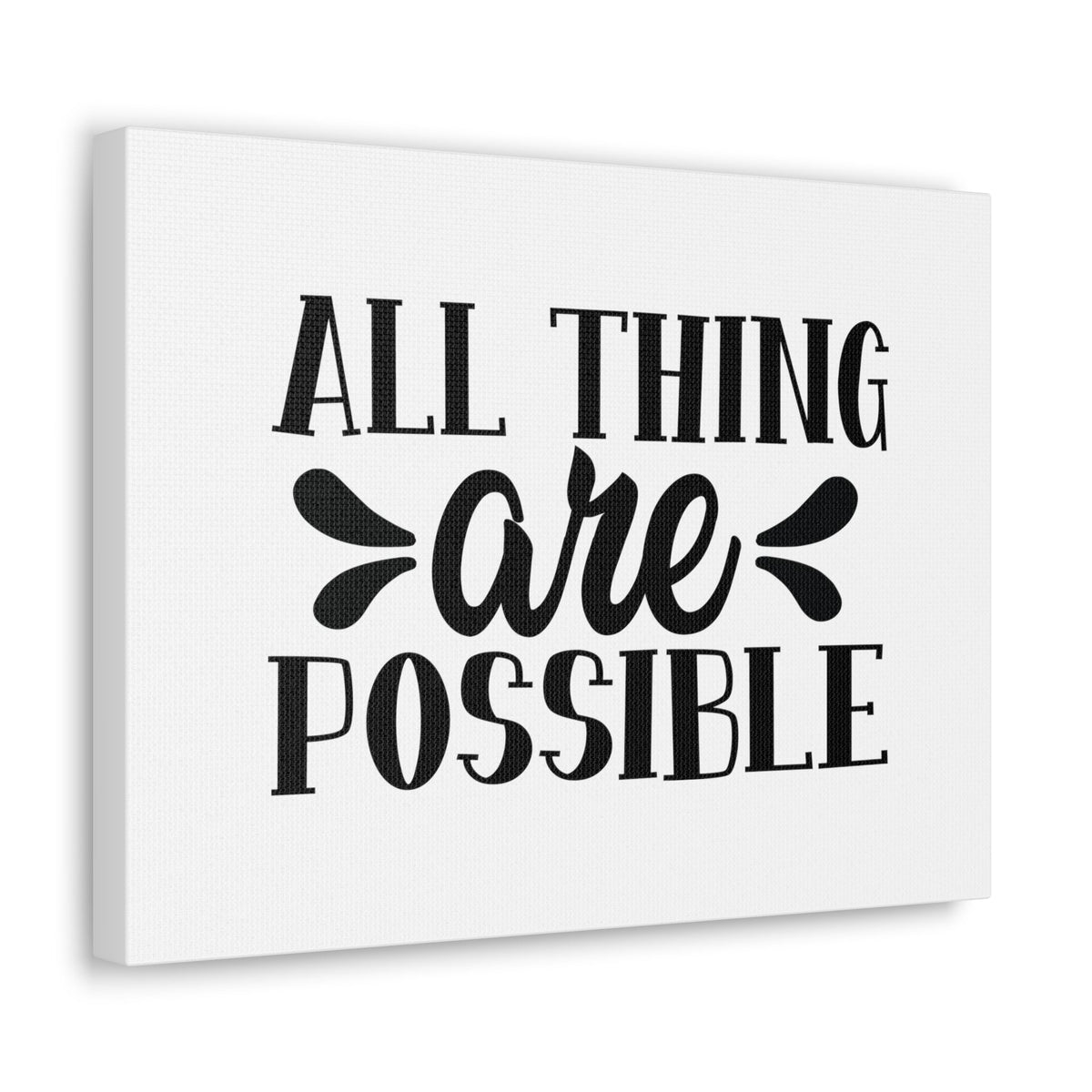 Scripture Walls All Things Are Possible Matthew 19:26 Christian Wall Art Bible Verse Print Ready to Hang Unframed-Express Your Love Gifts