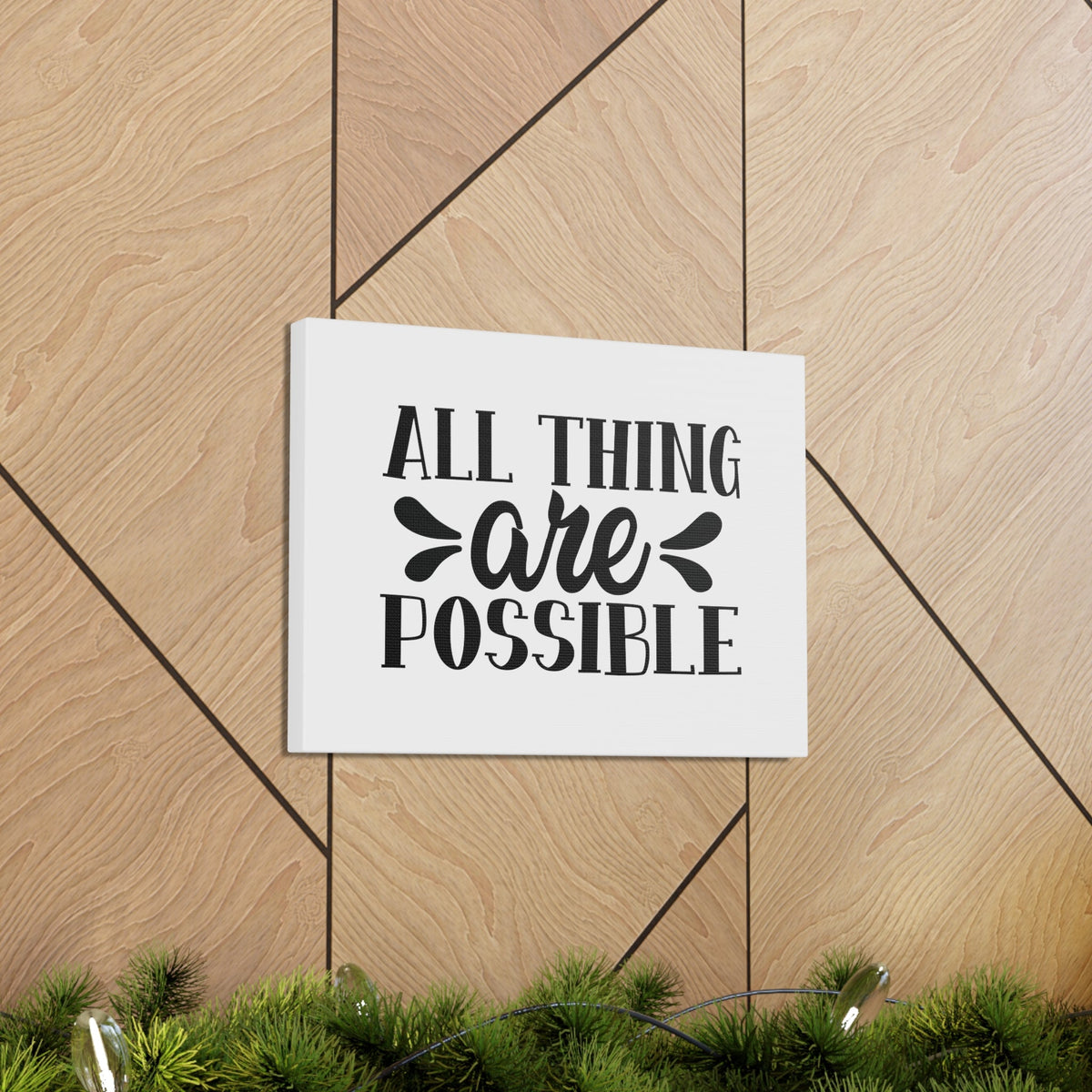 Scripture Walls All Things Are Possible Matthew 19:26 Christian Wall Art Bible Verse Print Ready to Hang Unframed-Express Your Love Gifts
