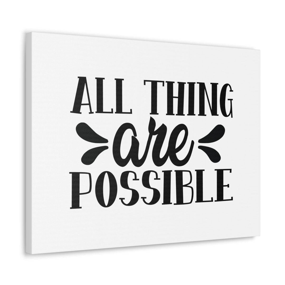 Scripture Walls All Things Are Possible Matthew 19:26 Christian Wall Art Bible Verse Print Ready to Hang Unframed-Express Your Love Gifts