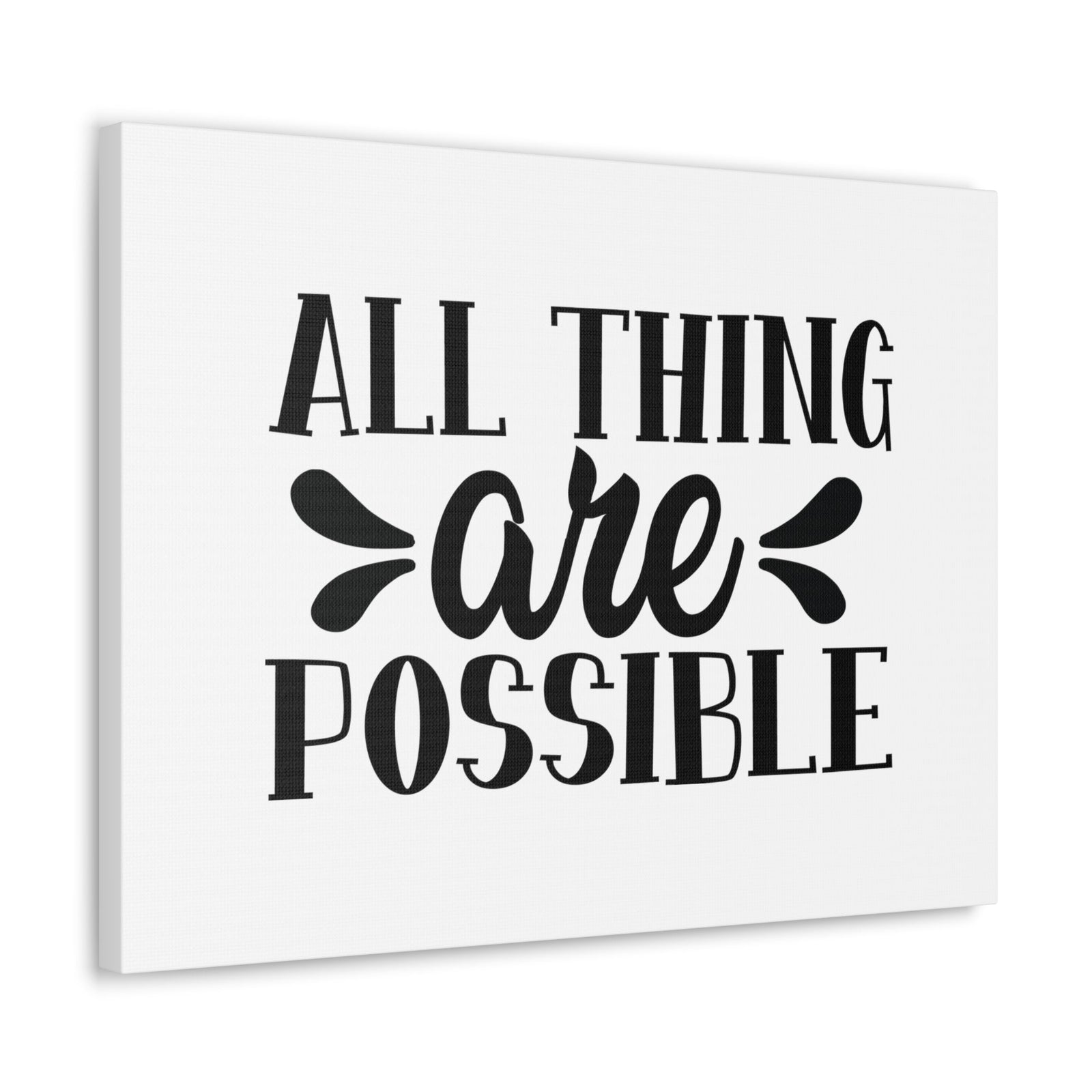 Scripture Walls All Things Are Possible Matthew 19:26 Christian Wall Art Bible Verse Print Ready to Hang Unframed-Express Your Love Gifts