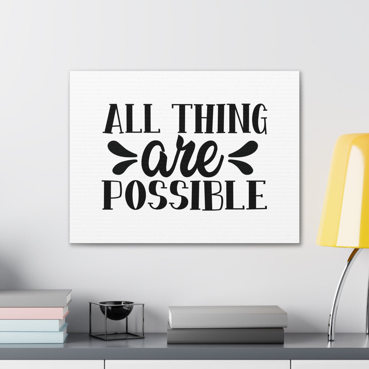 Scripture Walls All Things Are Possible Matthew 19:26 Christian Wall Art Bible Verse Print Ready to Hang Unframed-Express Your Love Gifts