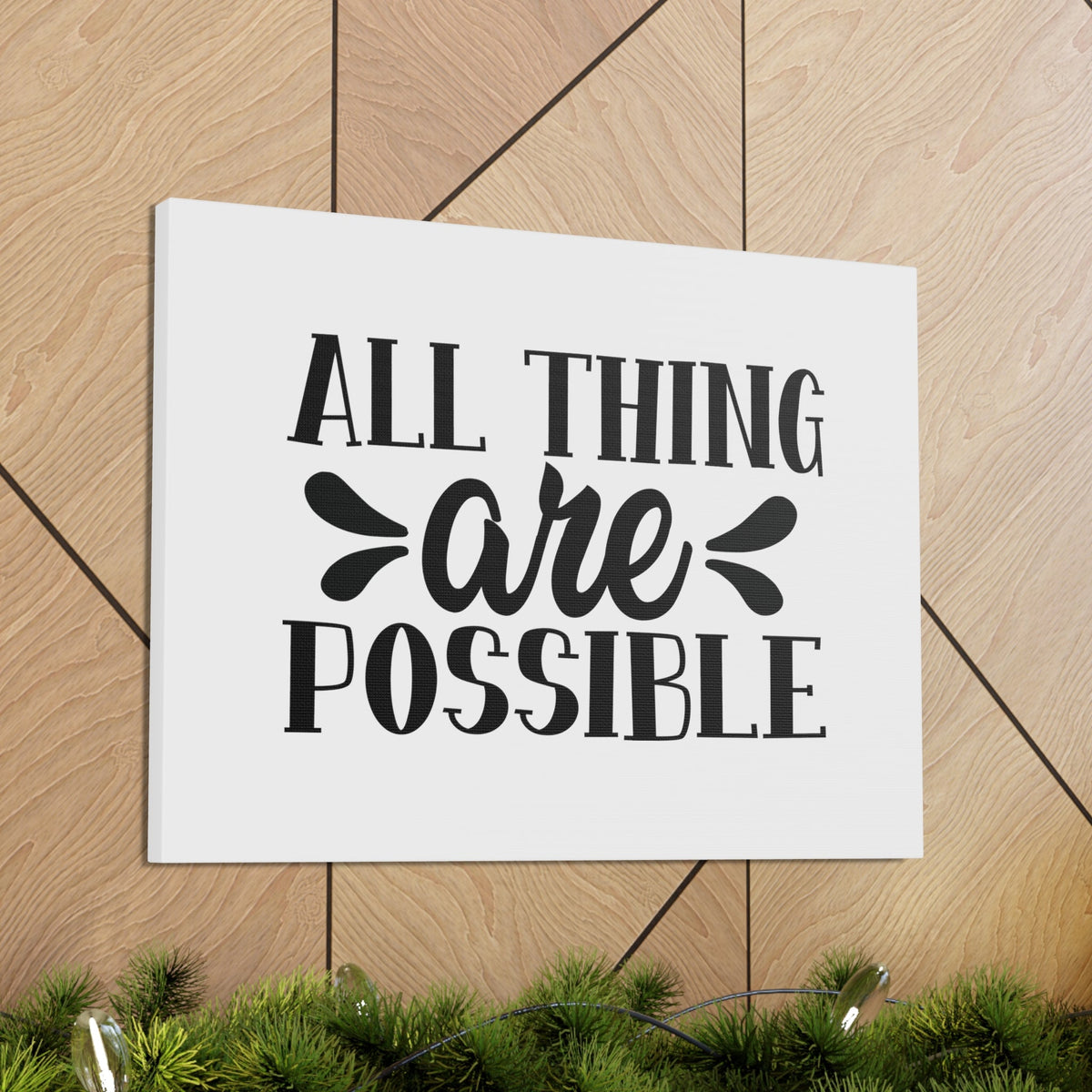Scripture Walls All Things Are Possible Matthew 19:26 Christian Wall Art Bible Verse Print Ready to Hang Unframed-Express Your Love Gifts